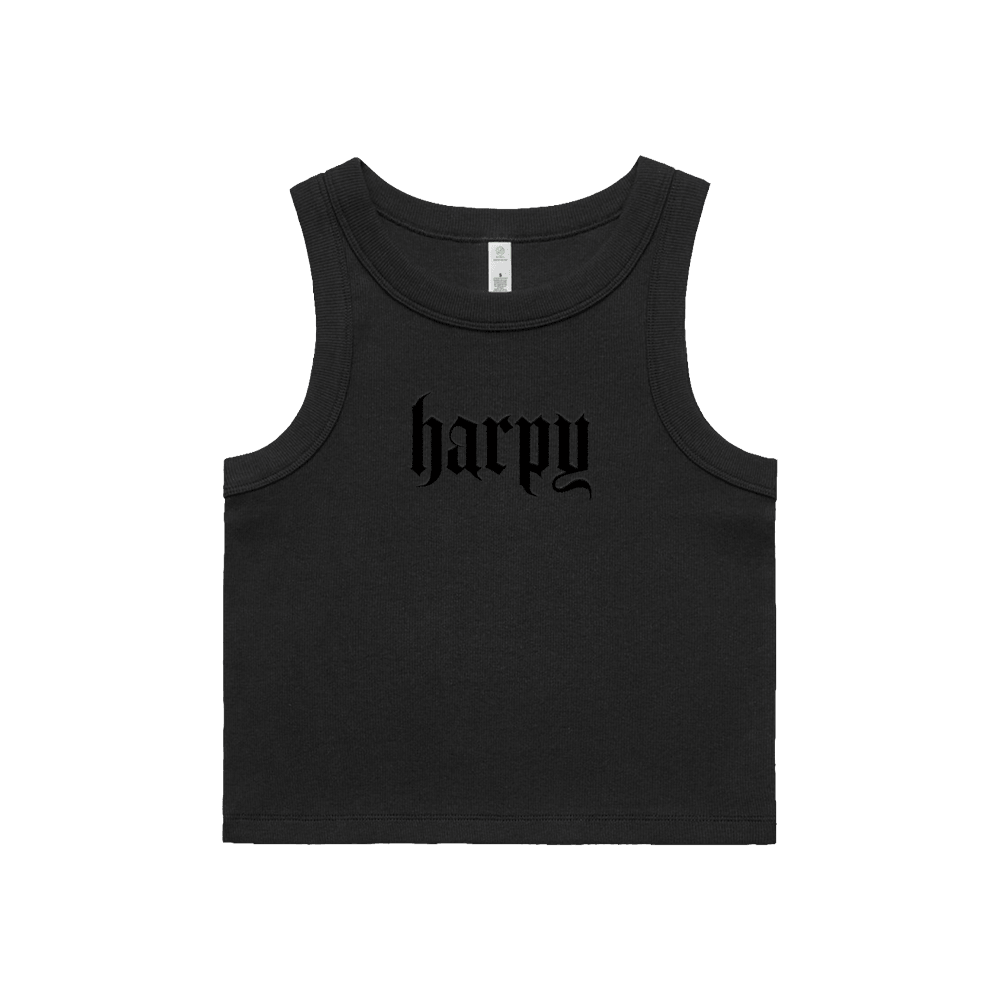 ONYX CROP RIBBED VEST
