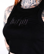 ONYX CROP RIBBED VEST